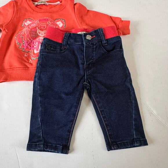 Kenzo Baby Anthea Tiger Outfit - Sweatshirt & Jeans - 3 Months - Picture 3 of 6